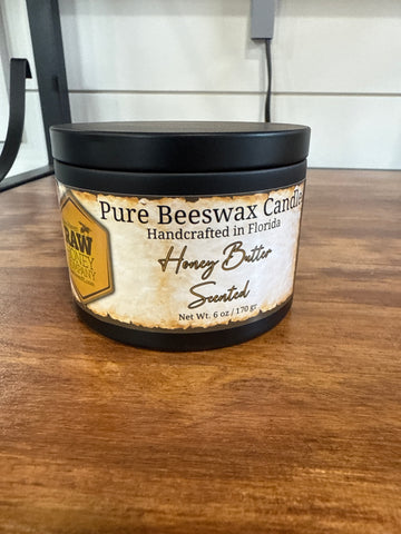BH Beeswax Candle: 6 oz tin