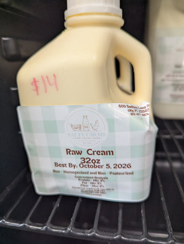 Raw Cream ***NOT ELIGIBLE FOR SHIPPING or Online Preorder***