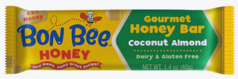 Bon Bee Gourmet Honey Bar - Coconut Almond