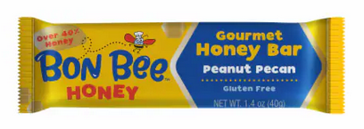 Bon Bee Gourmet Honey Bar - Peanut Pecan